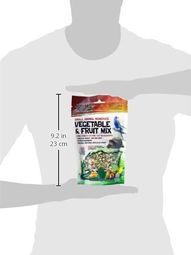 Zilla Reptile Food Munchies Vegetable & Fruit Mix, 4-Ounce