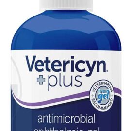 Vetericyn Plus All Animal Ophthalmic Gel. Painless Product for Eye Abrasions and Irritations. Helps Relieve Pink Eye and Allergy Symptoms. For Dogs/Cats. 3 oz. (Packaging/Bottle Color May Vary)