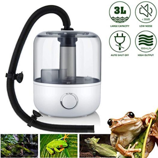 3L Reptile Humidifier - Top Fill Portable Ultrasonic Air Fogger for Reptiles,Snake, Turtle, Bearded Dragon,Gecko ,Lizard, Chameleon, Frog,Plants (3L)