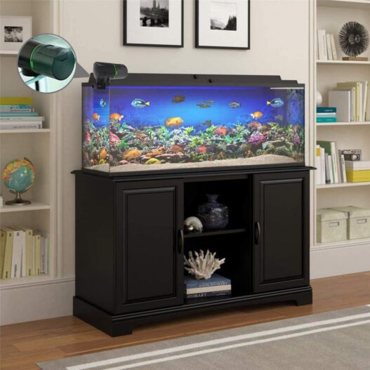 TOPBRY Automatic Fish Feeder, Digital Auto Fish Turtle Feeder for Aquarium and Fish Tank, Timer Fish Feeder Fish Food Dispenser