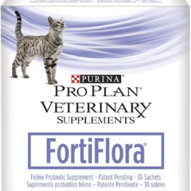 Purina FortiFlora Cat Probiotic Powder Supplement, Pro Plan Veterinary Supplements Probiotic Cat Supplement