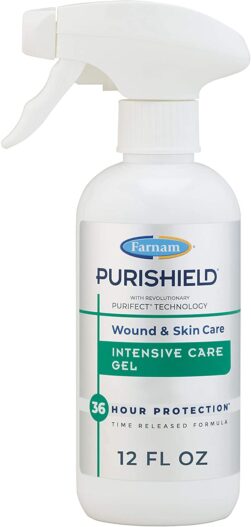 Farnam PuriShield Wound & Skin Care Intensive Care Gel Promotes Healing with Long Lasting Relief and Protection 12 Ounces
