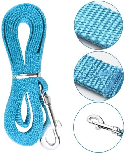 Yookat 6 Pack Pet Leashes Pet Supplies for Dogs Cats Leashes Durable Small Pet Leash Nylon Dog Leashes with 360 Degree Swivel Clip for Daily Outdoor Walking Running Training