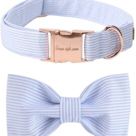 Unique style paws Pet Soft &Comfy Bowtie Dog Collar and Cat Collar Pet Gift for Dogs and Cats 6 Size and 7 Patterns