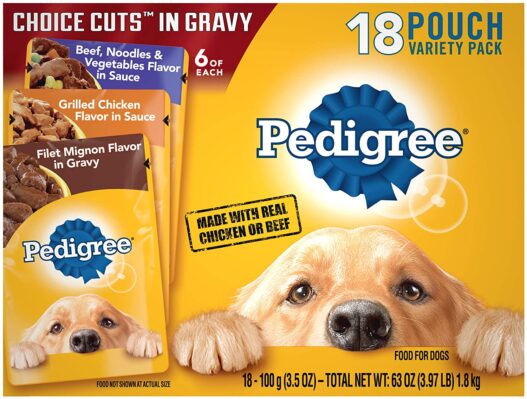 Pedigree Choice Cuts in Gravy Adult Wet Dog Food Variety Packs, 3.5 Oz. Pouches