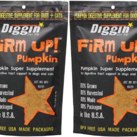 Diggin' Your Dog Firm Up Pumpkin Super Supplement for Digestive Tract Health for Dogs, 4-Ounce