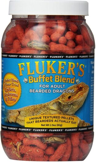 Fluker's 76041 Buffet Blend Adult Bearded Dragon Formula, 2.9oz